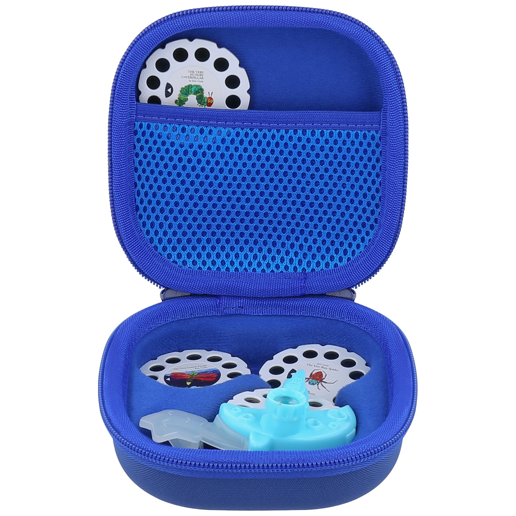 Aenllosi Hard Carrying Case Replacement for Moonlite Mini Projector Gift Pack fits upto 20 Storybook Reels,Storybook Projector Organizer, Deep Blue, For Moonlite Projector