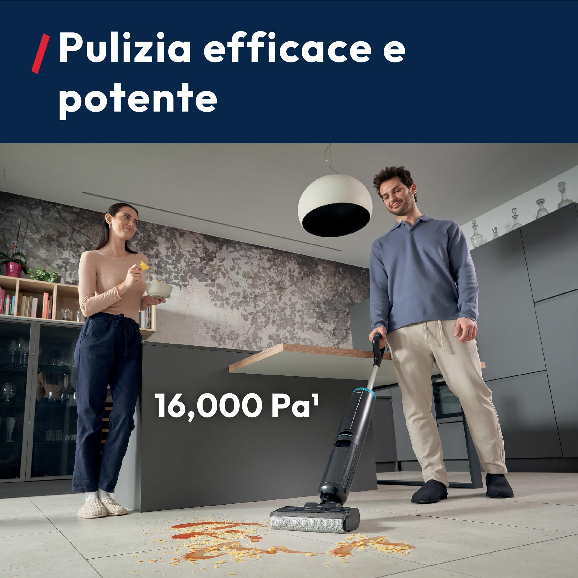 Hoover HW3 Aspirapolvere e Lavapavimenti Senza Fili