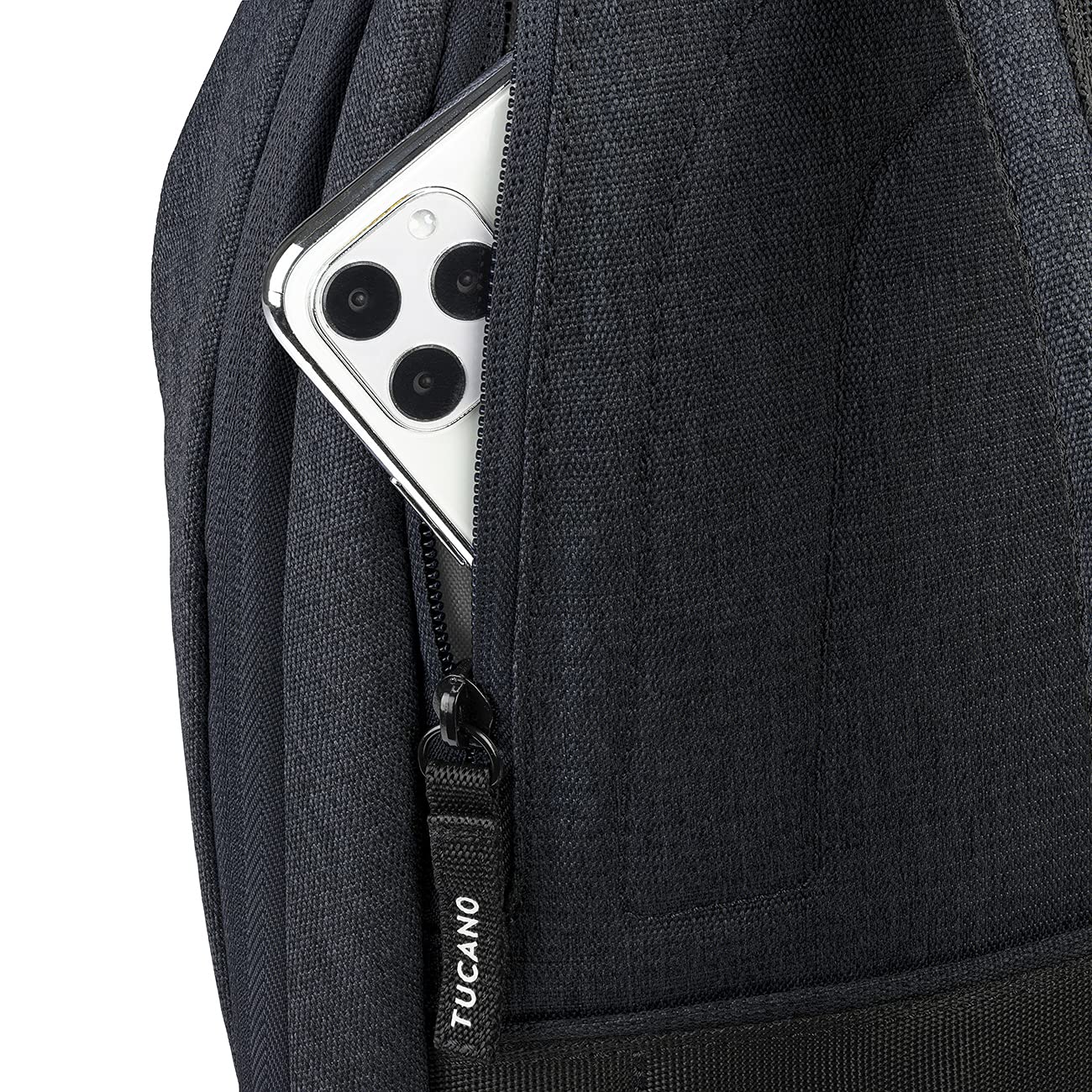Tucano - Ted Zaino dal taglio sportivo, in materiale ottenuto dalla plastica riciclata, compatibile con Laptop fino a 14", MacBook 13", 14" ideale per ufficio, università, viaggio e tempo libero