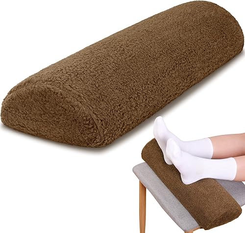 Miniatura 8 de Cojín reclinable para reposapiés para sofá con funda para media luna, almohada debajo de la rodilla, para dormir de espalda y aliviar el dolor, 19.7