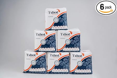 Tshot PRIME PACK Soft Facial Tissue Paper (Each Pack 100 Tissue ) (Pack Of 6)