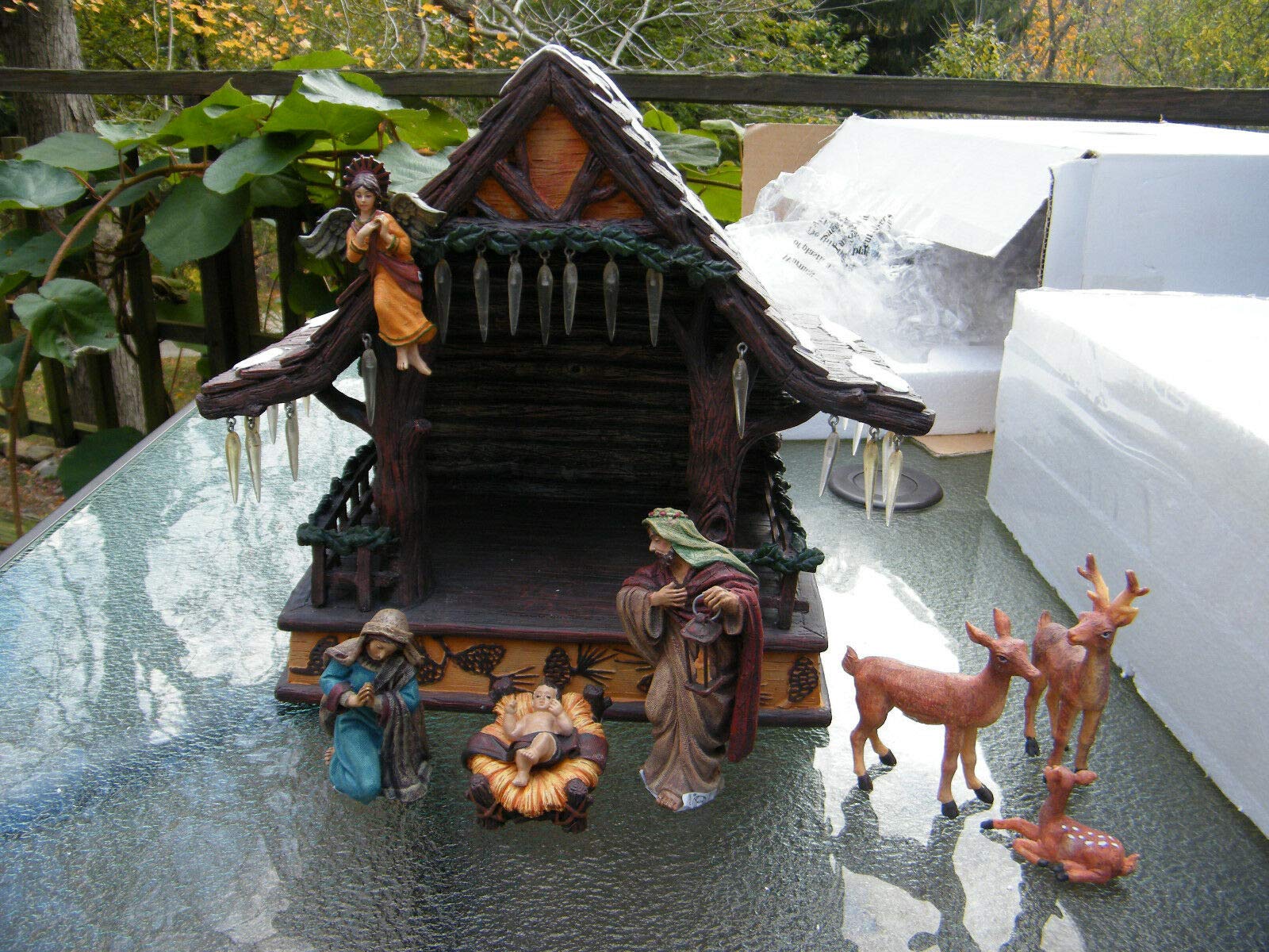 Amazon.com: Dept 56 ** Nativity - 'Woodland Christmas Nativity