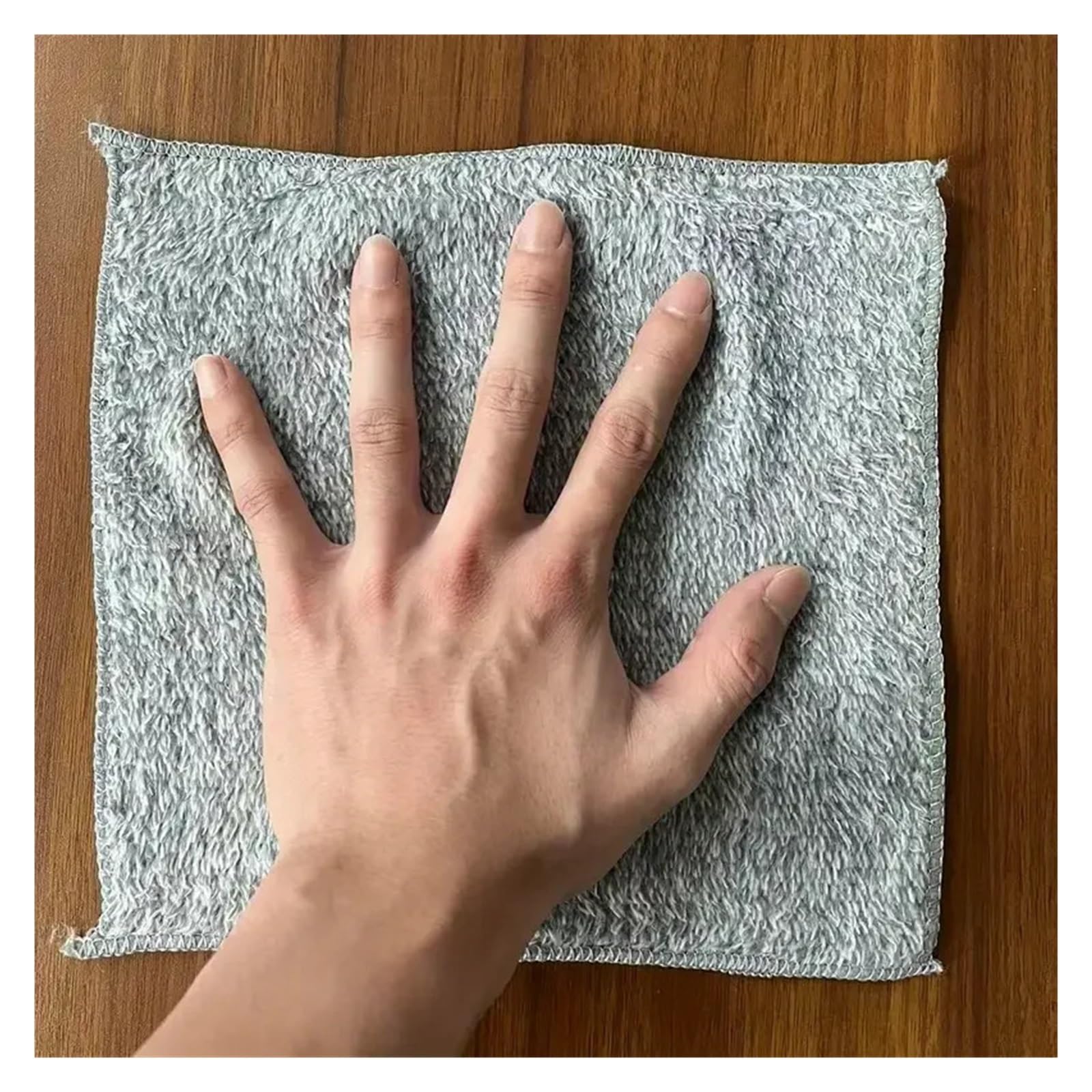 Thicken Microfiber Cleaning Cloths - Lint Free Reusable Absorbent Towels for Car Windows and Household Cleaning 100pcs — view 3