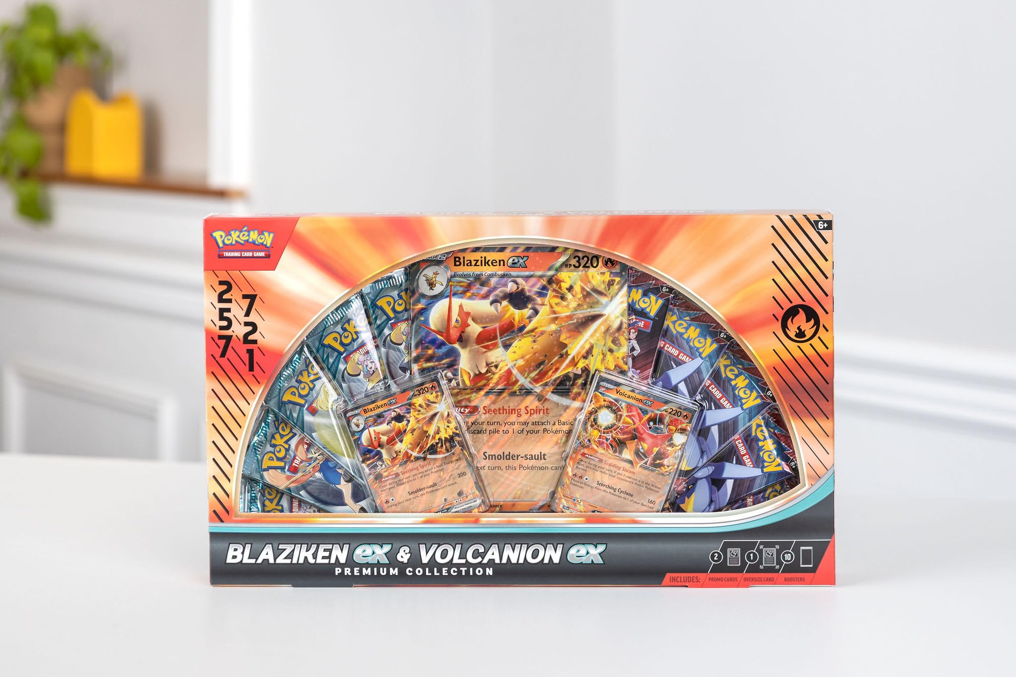 Amazon.com: Pokémon TCG: Blaziken ex & Volcanion ex Premium Collection