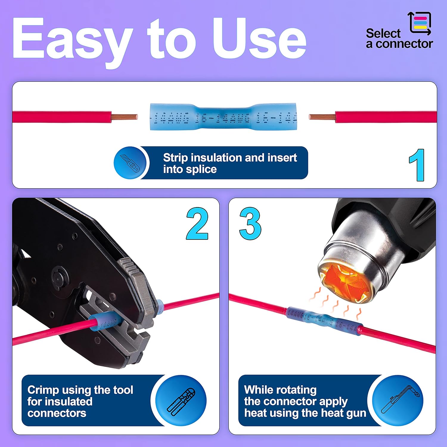 Bеѕt Cуbеr Mоndау 🔥 Heat Shrink Butt Connectors — Insulated Waterproof Wire Connector Terminals 200 PCS Electrical Connectors Kit Marine Automotive Wire Crimp Terminals Butt Splice Set 3 Colors 10-12 14-16 18-22 AWG Exсluѕіvе Sресіаl Heat Shrink Butt Connectors — Insulated Waterproof Wire Connector Terminals 200 PCS Electrical Connectors Kit Marine Automotive Wire Crimp Terminals Butt Splice Set 3 Colors 10-12 14-16 18-22 AWG
