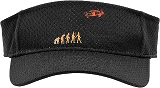 Cool Pilot Art for Men Women Aviation Aviator Airplane Pilot Sport Sun Visor, Youth, One Size, Black