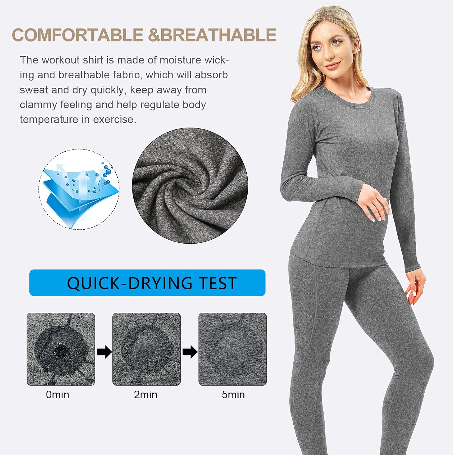 MeetHoo Women's Thermal Underwear