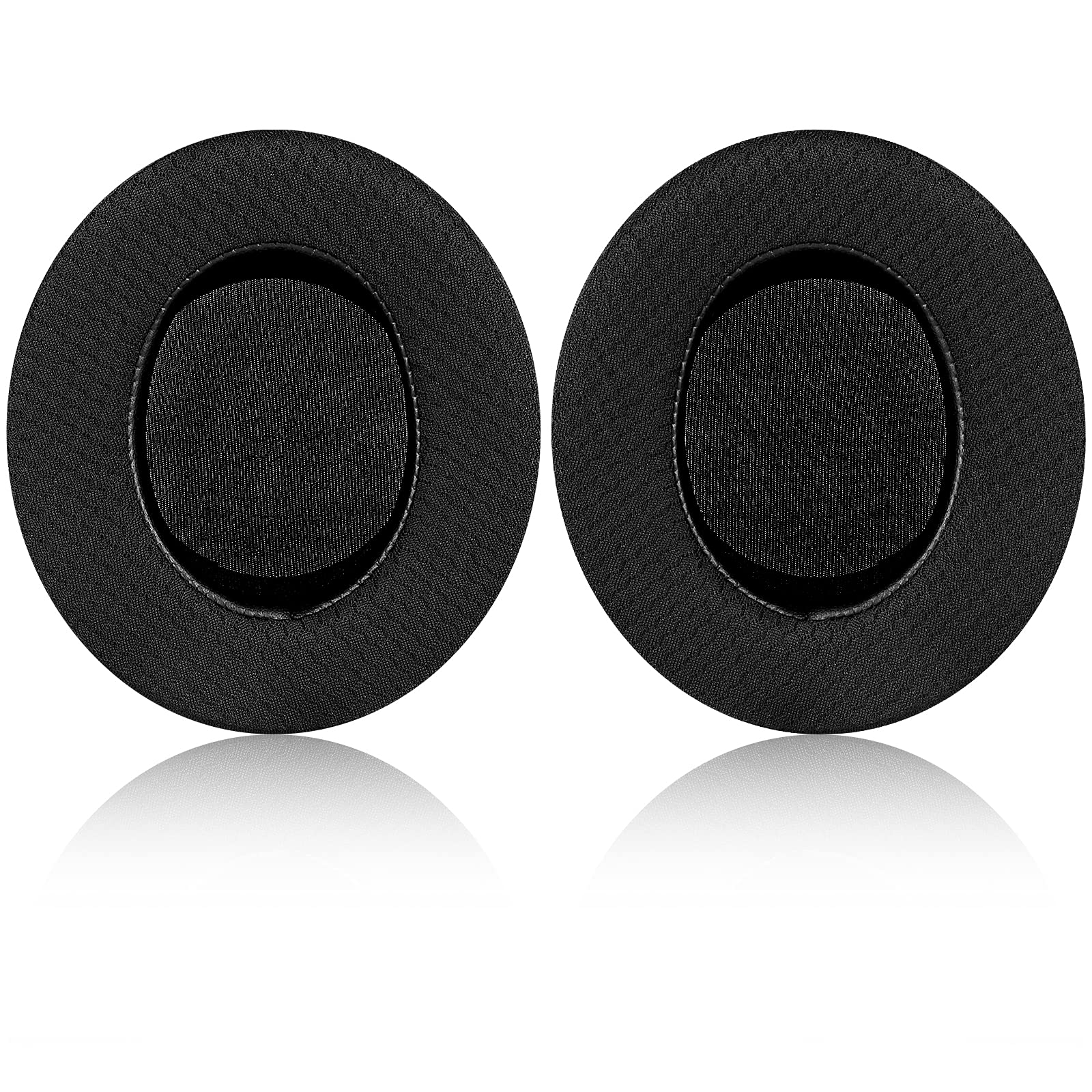 Replacement Ear Cushion Cover with Protein Leather & Memory Foam for Razer Kraken V2 PRO Headphone ONLY – Oval (Black/Mesh Fabric)
