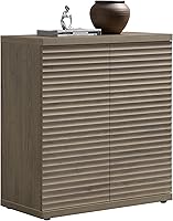 Vista 1 de SICOTAS Buffet Cabinet with Storage Accent Sideboard Modern Credenza with Doors & Shelves Fluted Media Console Mid Century Coffee Bar Table for