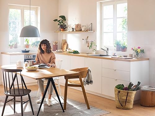 Miniatura 7 de hansgrohe Zesis 74800801 - Grifo de cocina moderno de 9 pulgadas de alto, rociador extraíble de 1.75 GPM en óptica de acero inoxidable