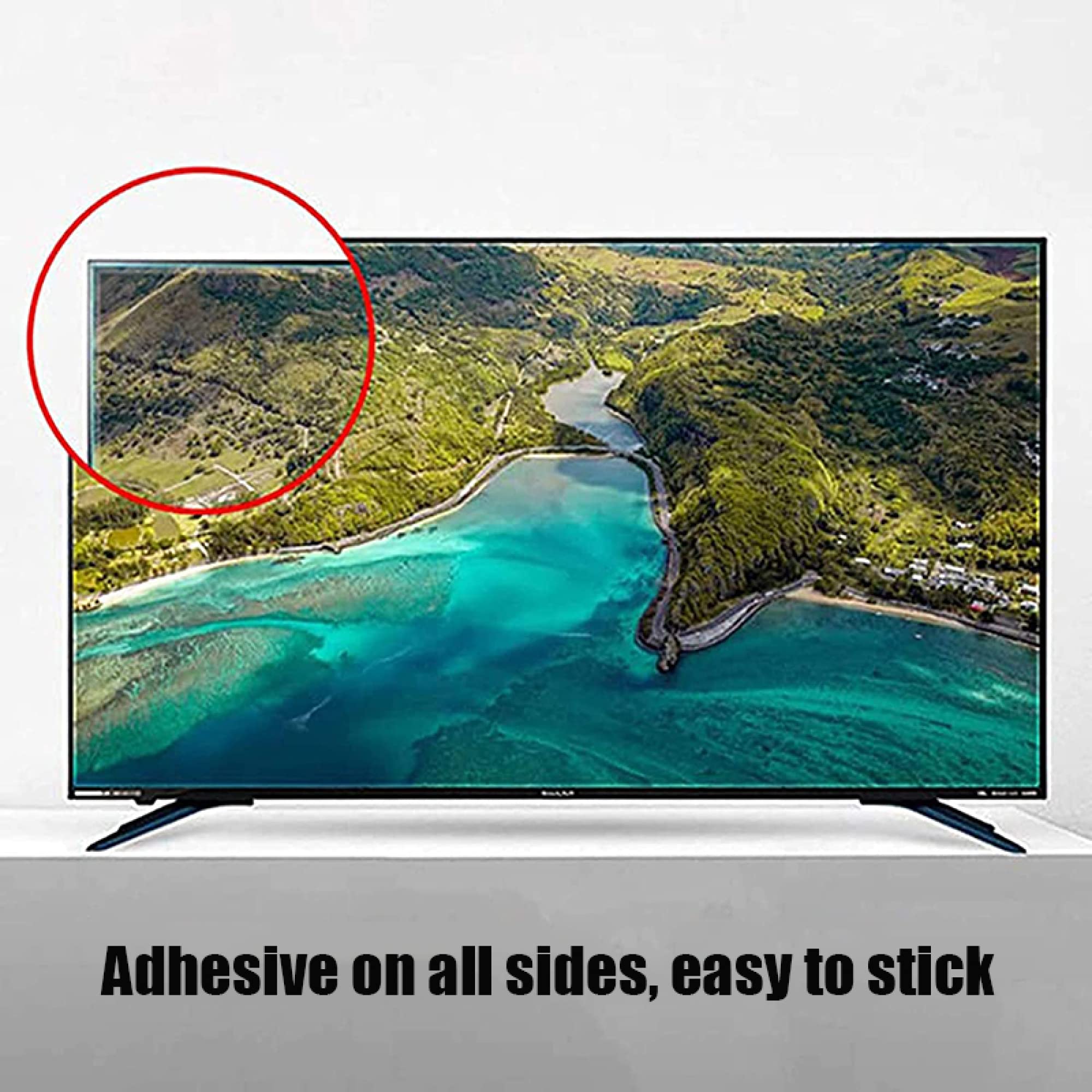LEFEDA Pellicola protettiva anti luce blu, anti radiazioni, filtro HD trasparente antiriflesso – allevia l'affaticamento degli occhi – per monitor/display/display da 32-75 pollici, trasparente (1429 x