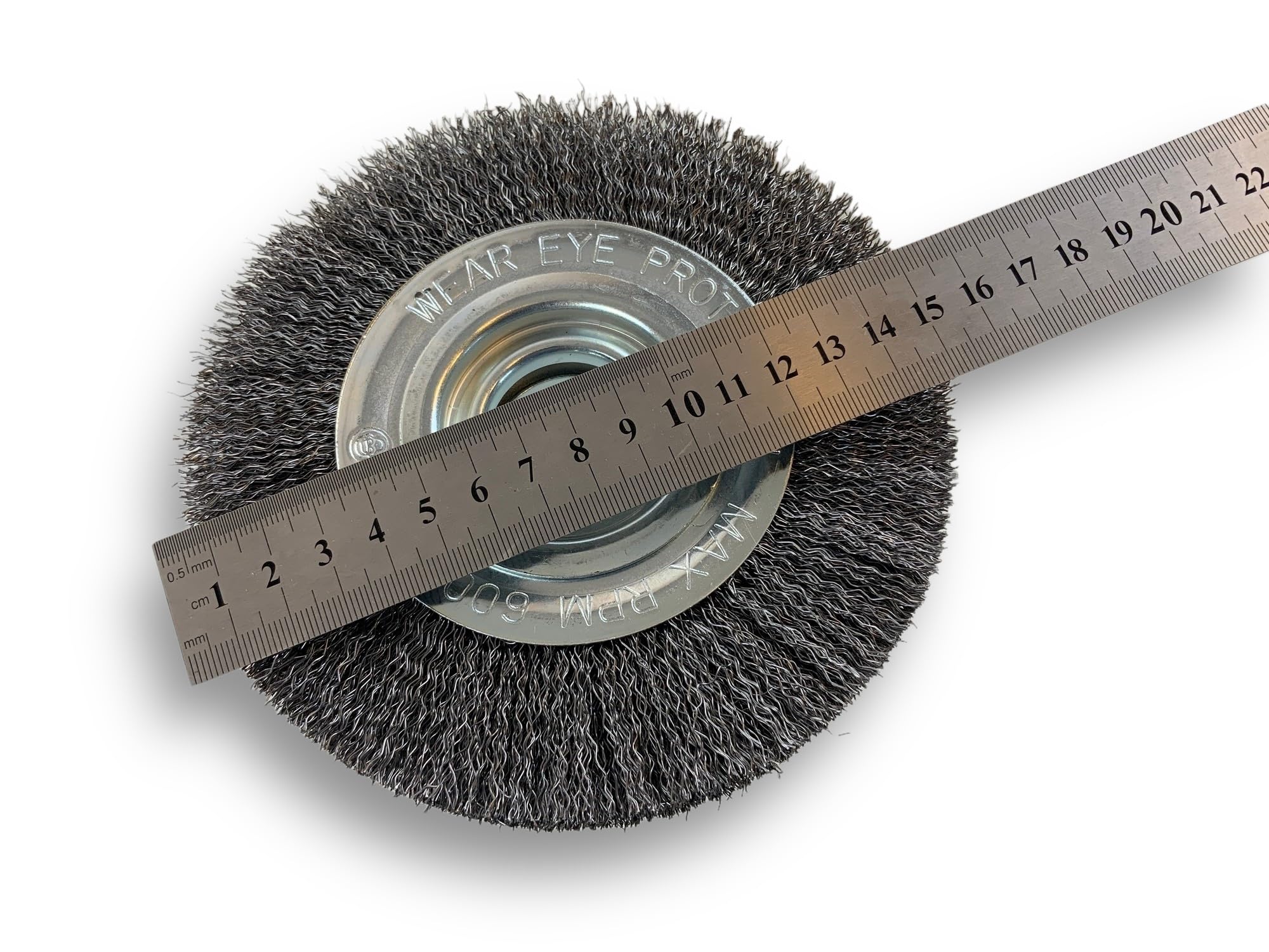 Kibros Brosse circulaire touret acier Ø 150 mm 3 rangs fil dur
