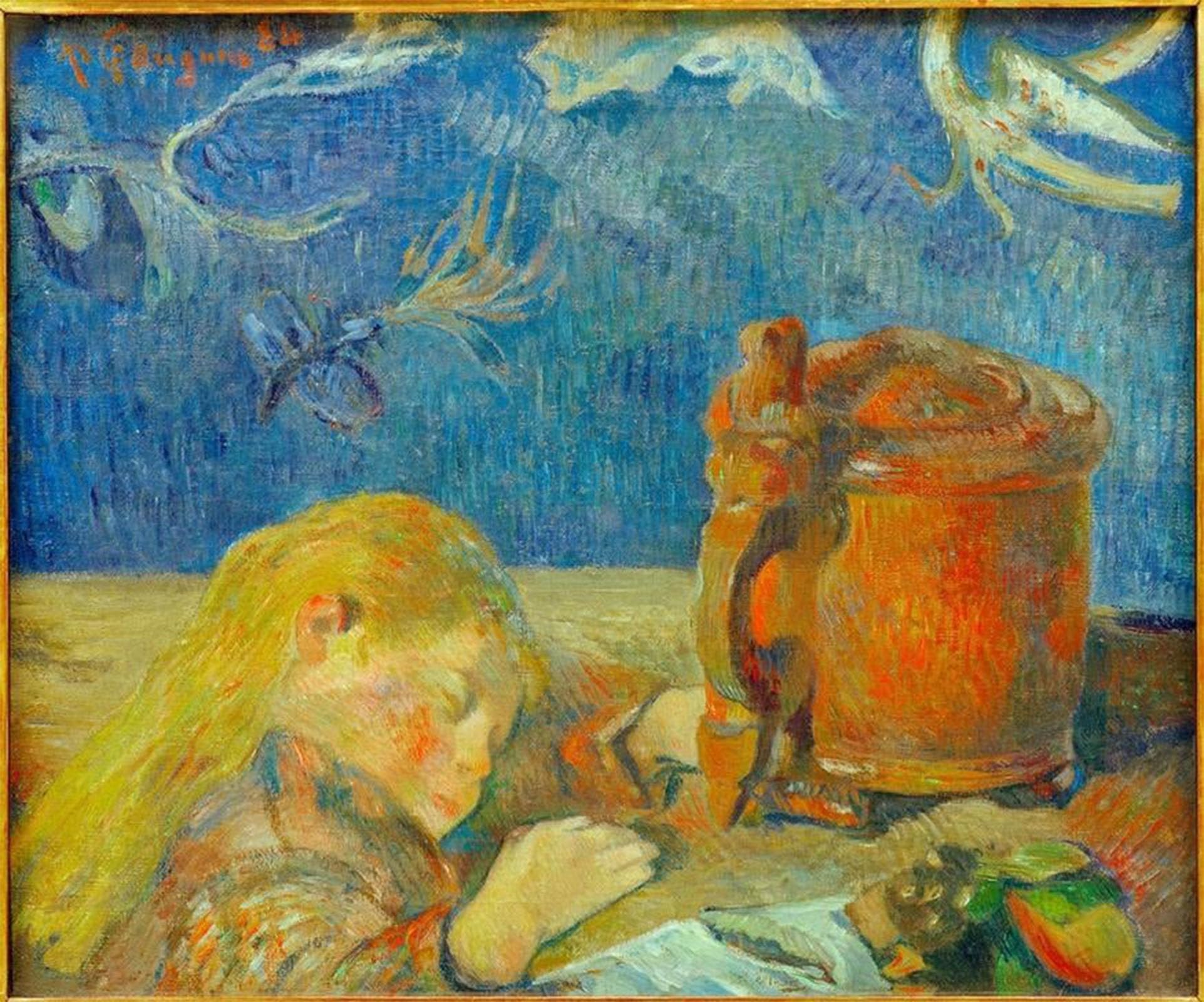 Tableaux Murale Art Posté de Paul Gauguin, Impression Portrait 60x90cm