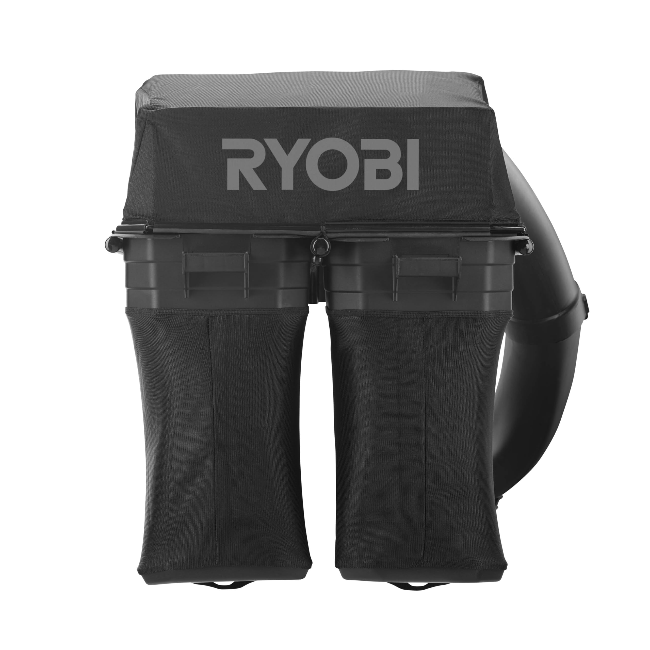 RYOBI - Bandeja Recogida de 220 L + Lote 2 Cuchillas de Repuesto 53 cm (Especial Recogida) para Rider con batería ZTR480EX - RAC453