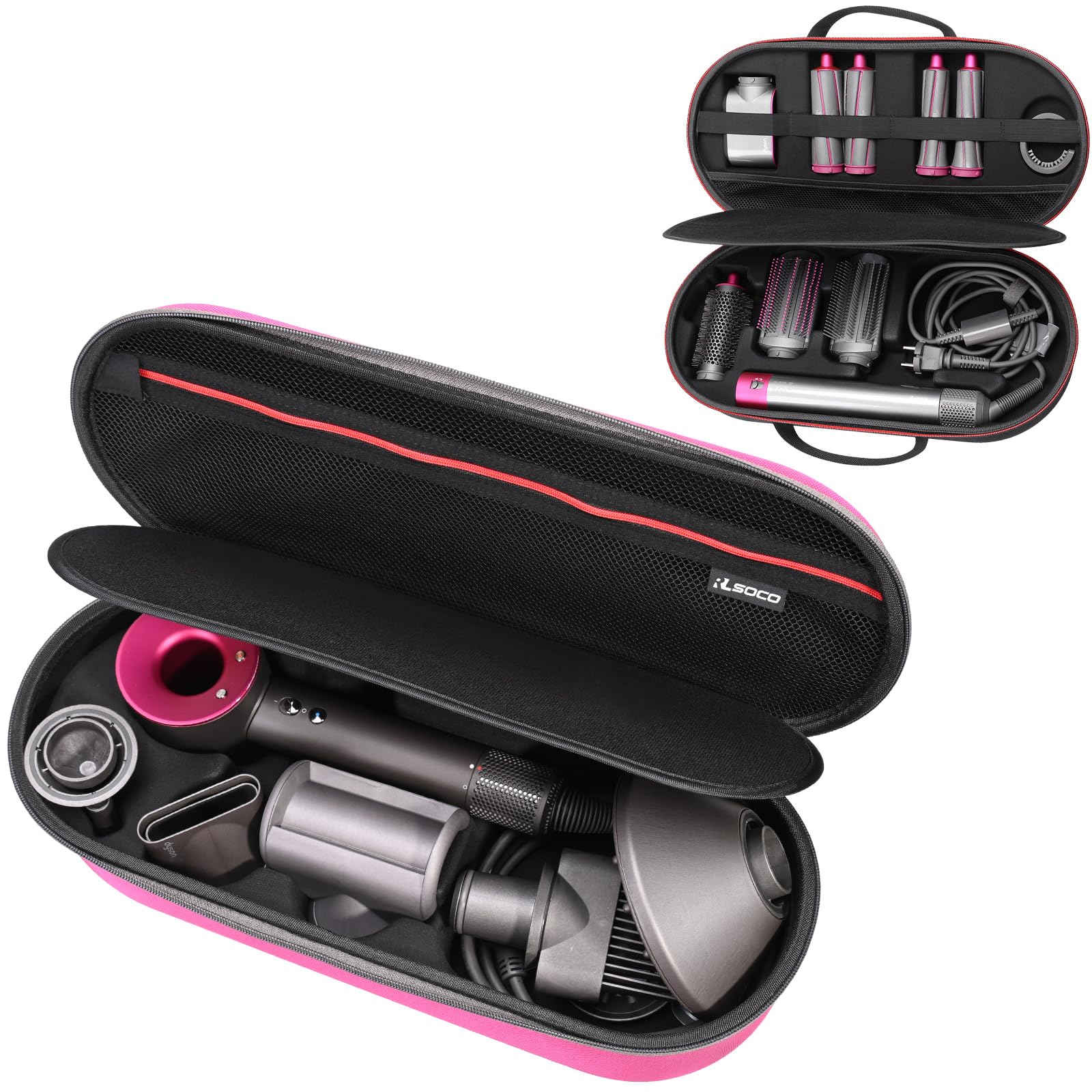 RLSOCO Hard Case for Dyson Supersonic Nural/Supersonic Hair Dryer + for Dyson Airwrap Complete Long/Complete Styler (Case Only)