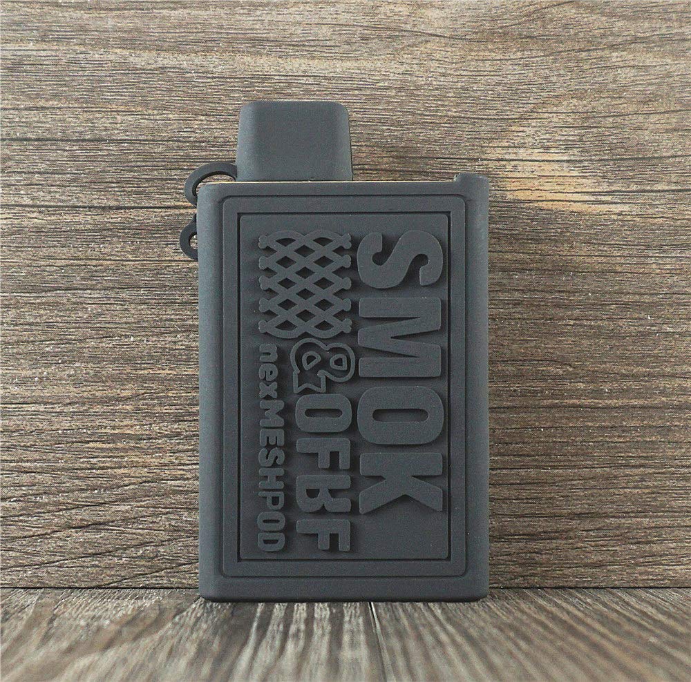 ORINTexture Case for Smok nexMESH Pod 30W Protective Case Silicone Antislip Cover Duarble Sleeve Shield Wrap Decal Skin(Black)