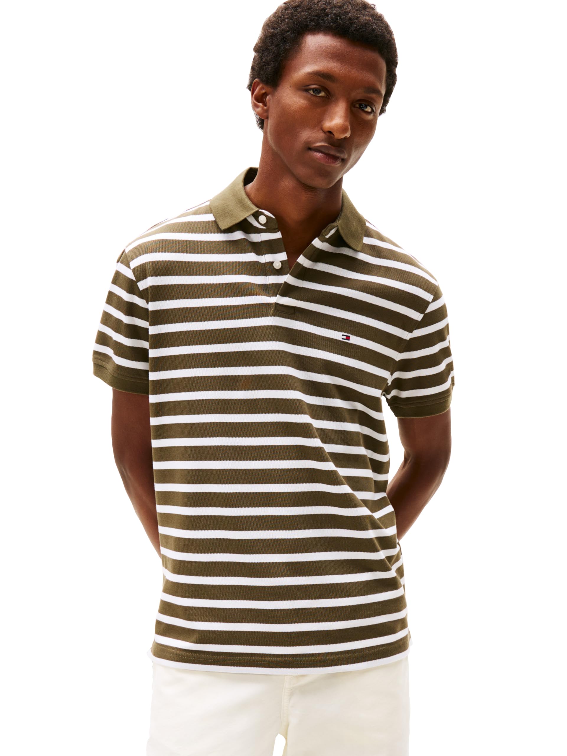 Tommy Hilfiger Koszulki polo z krótkim rękawem o klasycznym kroju, ze stretchem i bio-piqué Mężczyźni Short Sleeve Polo Shirts in Classic Fit With Stretch And Organic Pique Cotton (1 w zestawie)