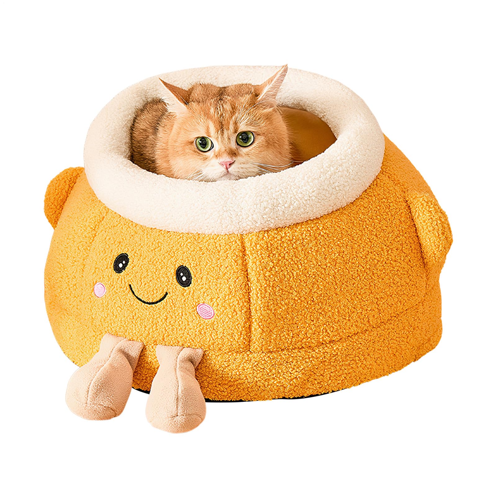 Lit grotte pour chat nomade : niche chaude pour voyage en voiture, camping et vacances