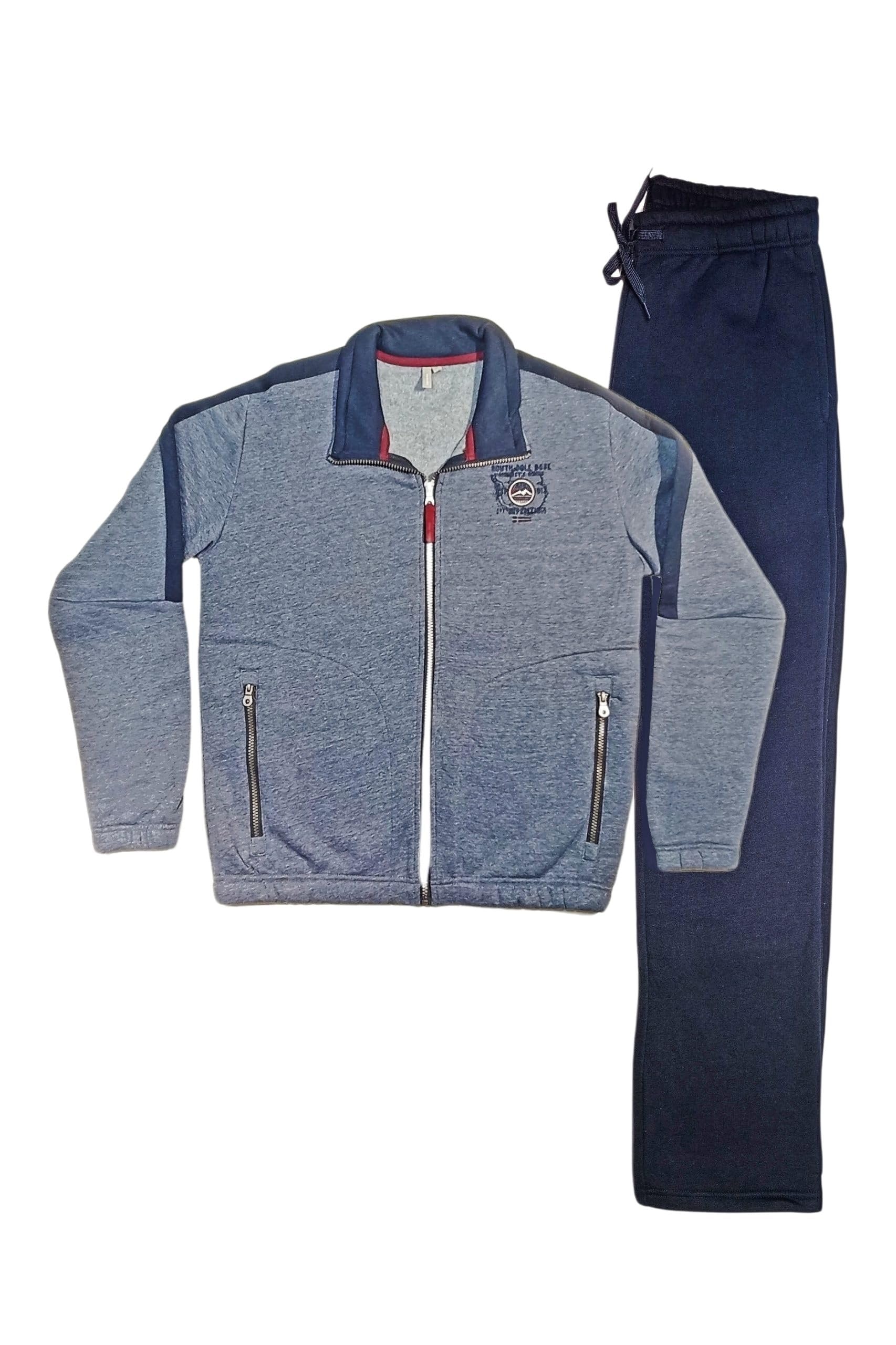Leo Corsetteria Tuta uomo invernale felpata calda classica con zip cerniera tasche e pantaloni lunghi F.lli_Campagnolo 8Q77147FBA