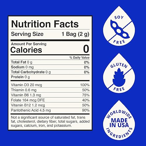 Miniatura 8 de VitaCup Sleep Fuel - Paquetes de té instantáneo para un sueño REM profundo, relajarse y desestresar con té de manzanilla, magnesio, potasio,