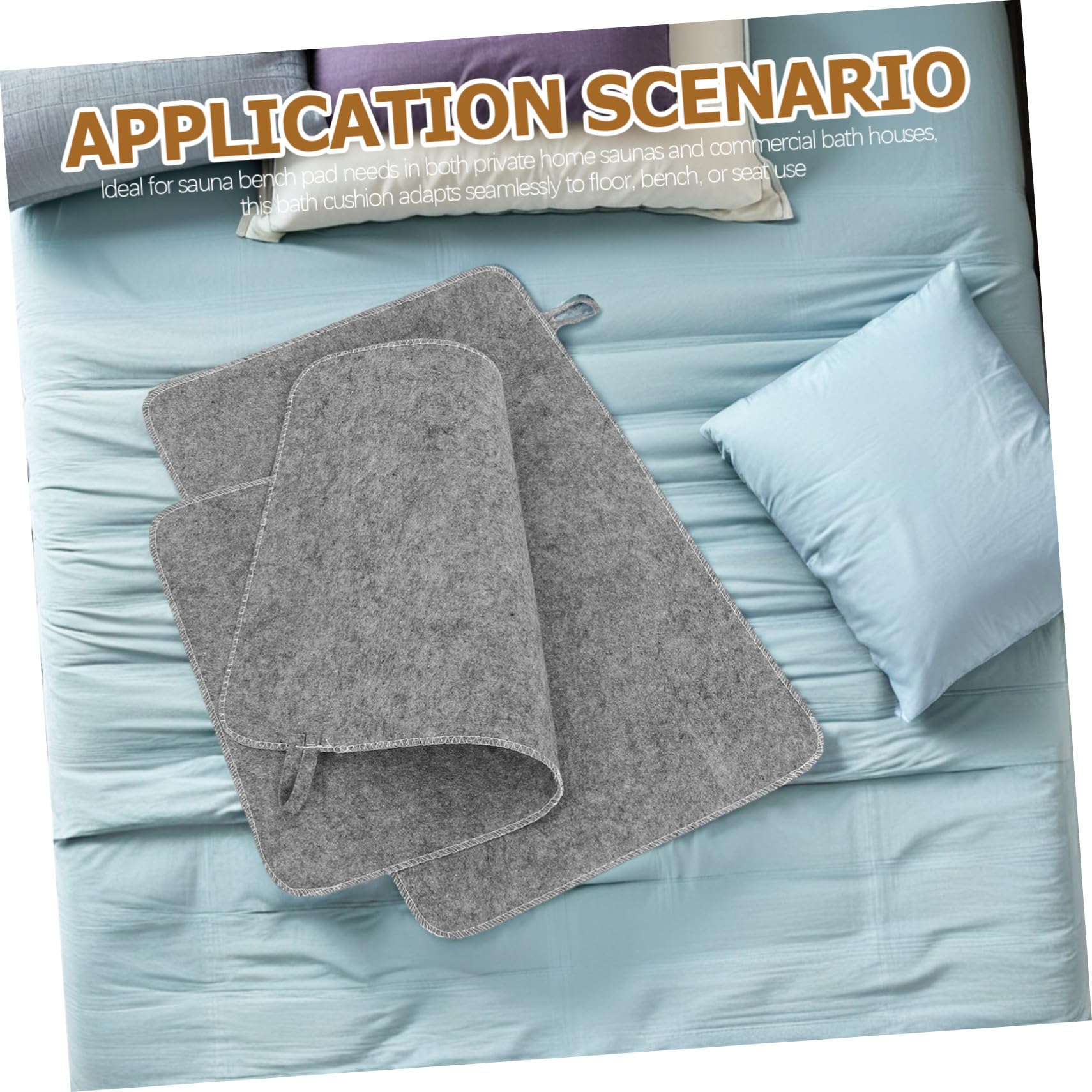 TOYANDONA 5 Alfombrillas Absorbentes De Agua para Sauna De Vapor para Baño De Fieltro Color Gris