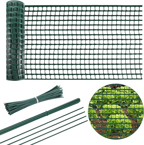 Miniatura 2 de Rollo de plástico para valla de jardín, barrera de seguridad para construcción de valla de nieve al aire libre, red de jardín, malla de 1.2