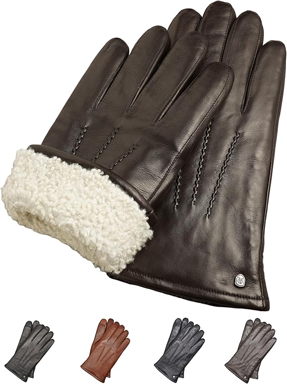 Complementos Hombre 26 VBIGER Guantes para Hombres de PU