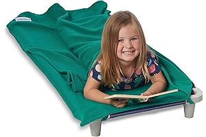 Cot Blanket With Elastic Corner Straps For Preschool