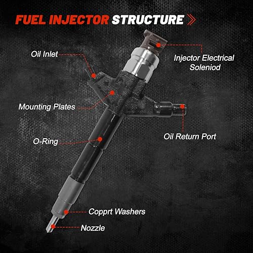 Miniatura 3 de 4PCS 295050-1060 166003XN0A 16600-3XN0A Common Rail Inyectores de Combustible para Denso Nissan YD25 Motor Navara Pathfinder NP300 2.5 d
