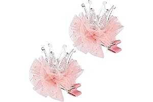 Rhinestone Crown Hair Clips: Sparkling Tiaras for Little Princesses