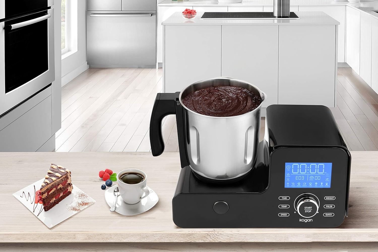 Kogan ThermoBlend Elite mixing chocolate