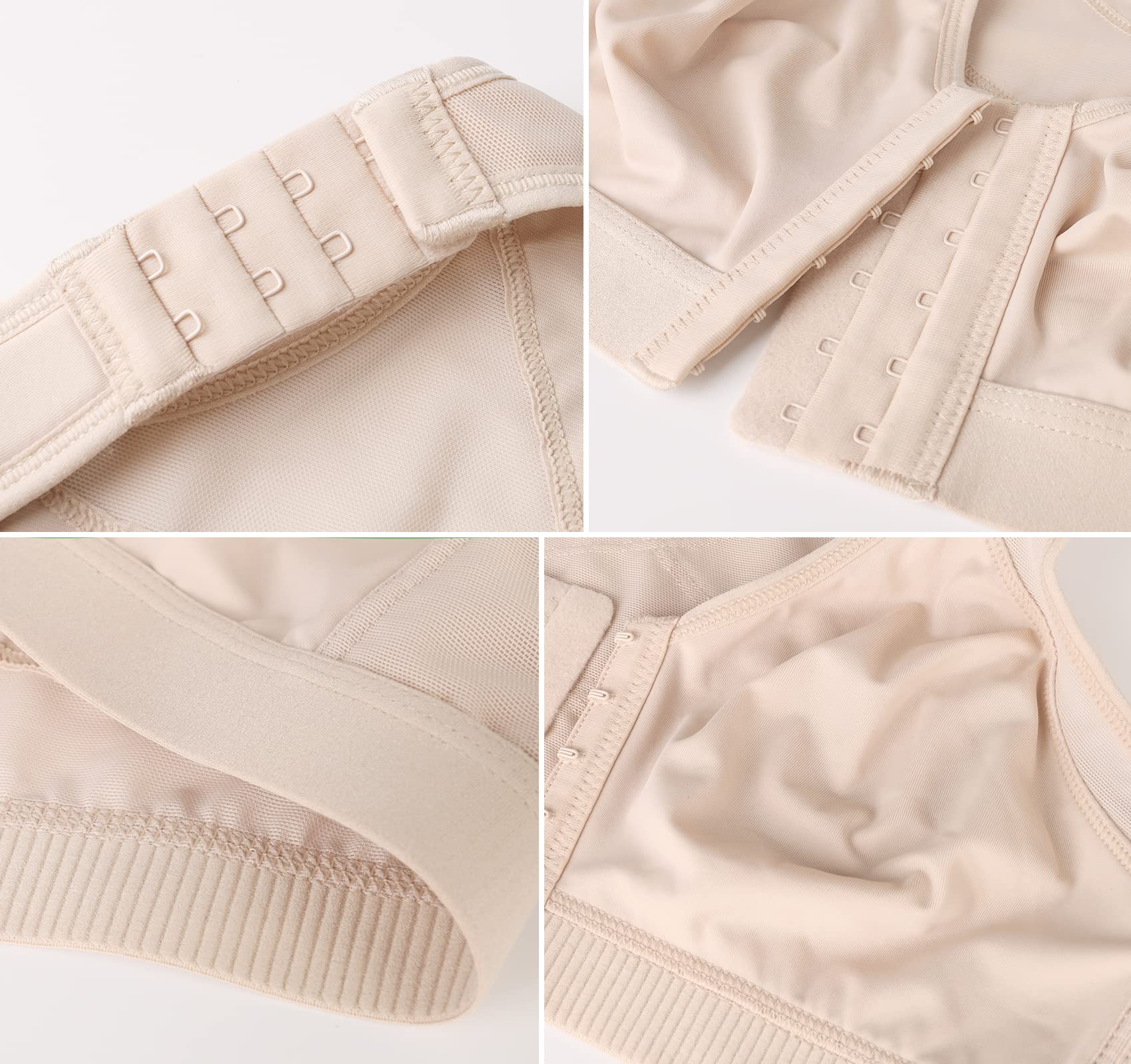 DotVol Soutien-Gorge Minimiseur pour Femme fermé Avant Dos Posture Correction sans Armatures sans Rembourrage sous-vêtements