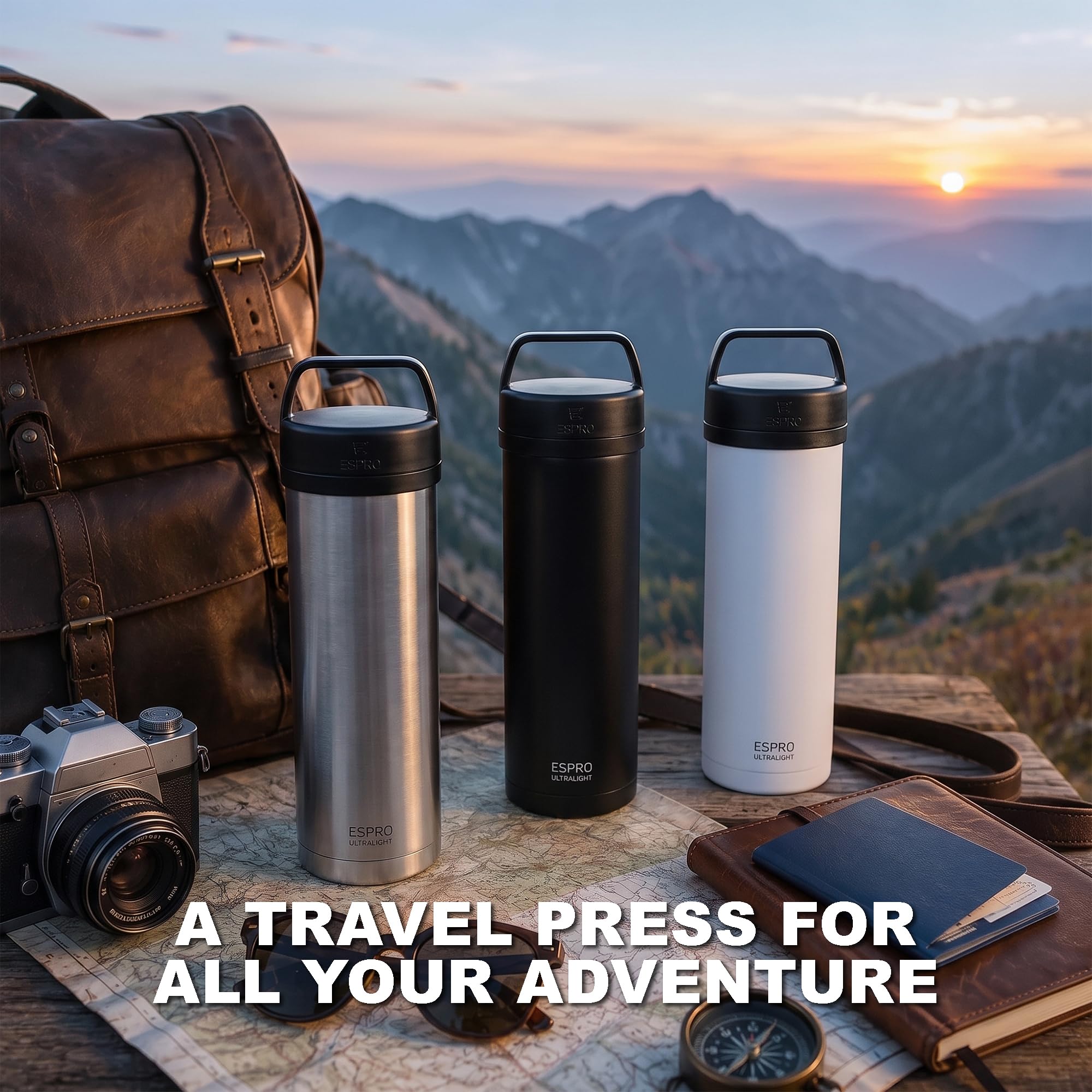 ESPRO P0 Ultralight French Press - Coffee on the Go -6