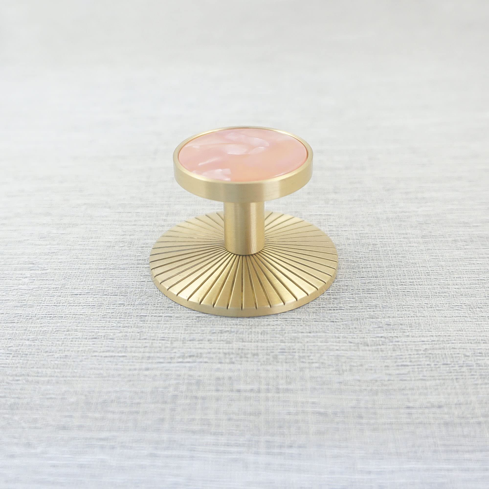 MFYS Pink Knob with Brass Backplate for Drawer Pulls Gold Dresser Knob  Handle Cabinet Pulls Furniture Hardware (1, Pink) - Amazon.com
