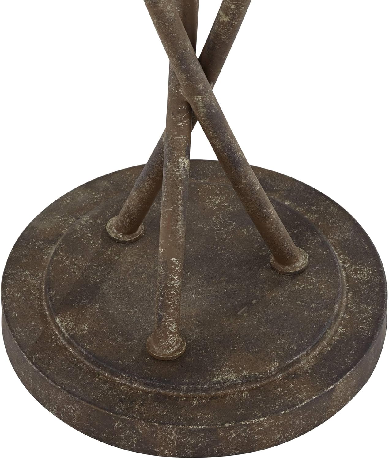 Franklin Iron Works Vierra Trio Farmhouse Rustic 68" Tall Standing Floor Lamp Tree 3-Light Foot Switch Brown Metal Copper Bronze Finish Living Room Bedroom House Reading Office Home Decor Entryway