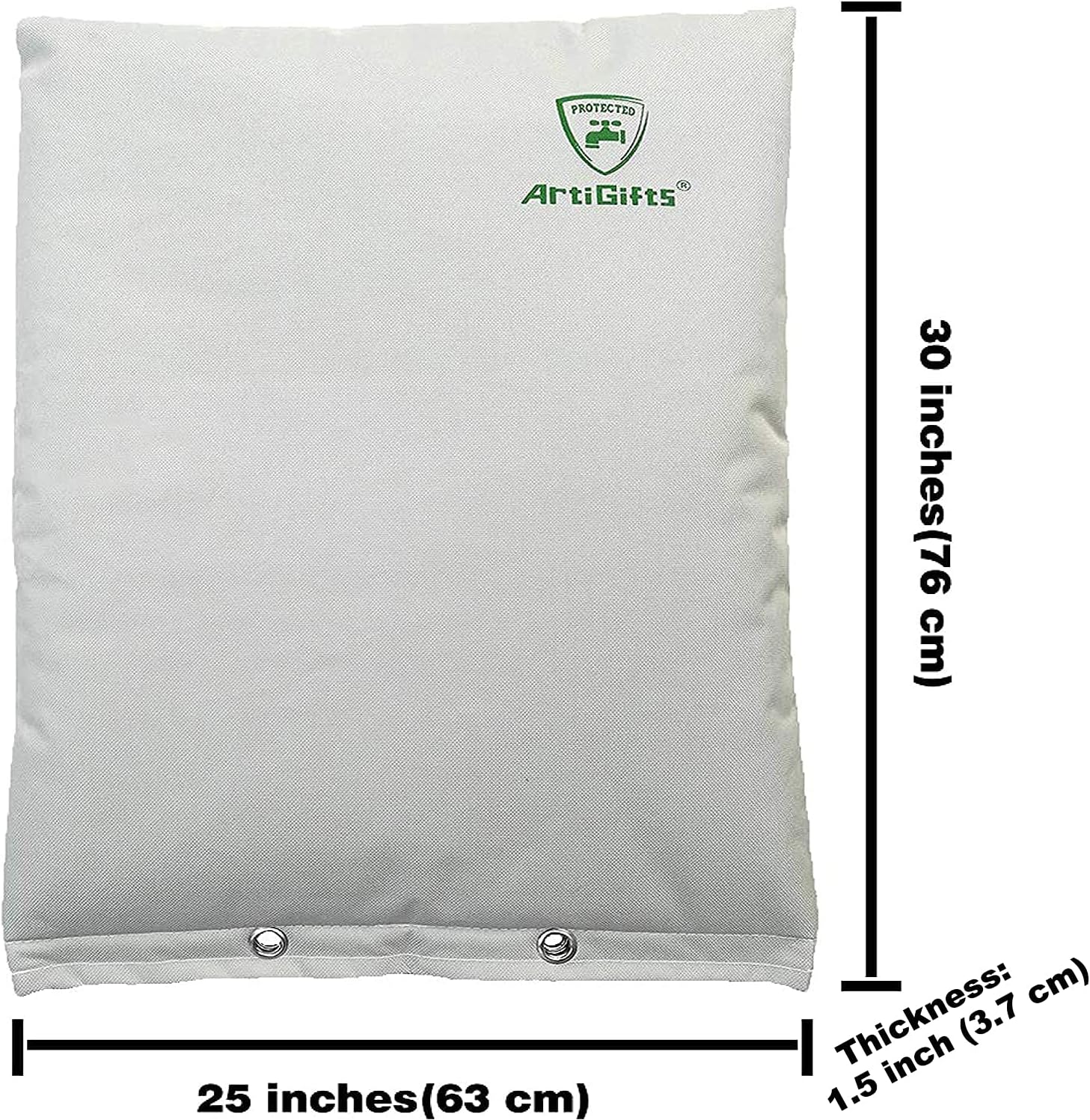 ArtiGifts Insulated Pouch - Backflow Insulation Cover for Winter Freeze Protection, Pale Khaki, 25’’W x 30’’H - Measure Before Purchase