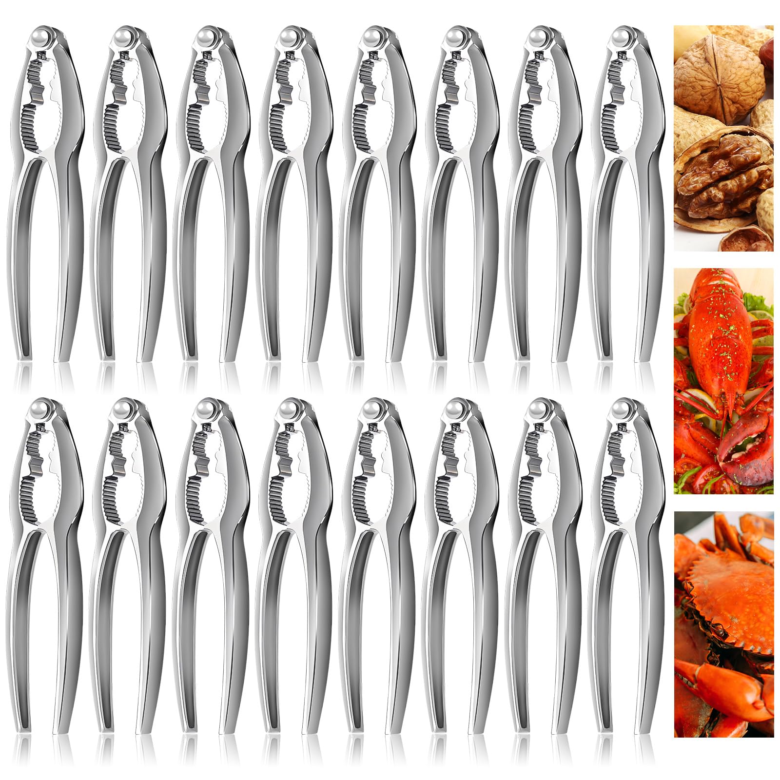 Lot de 16 casse-noix et outils pour fruits de mer