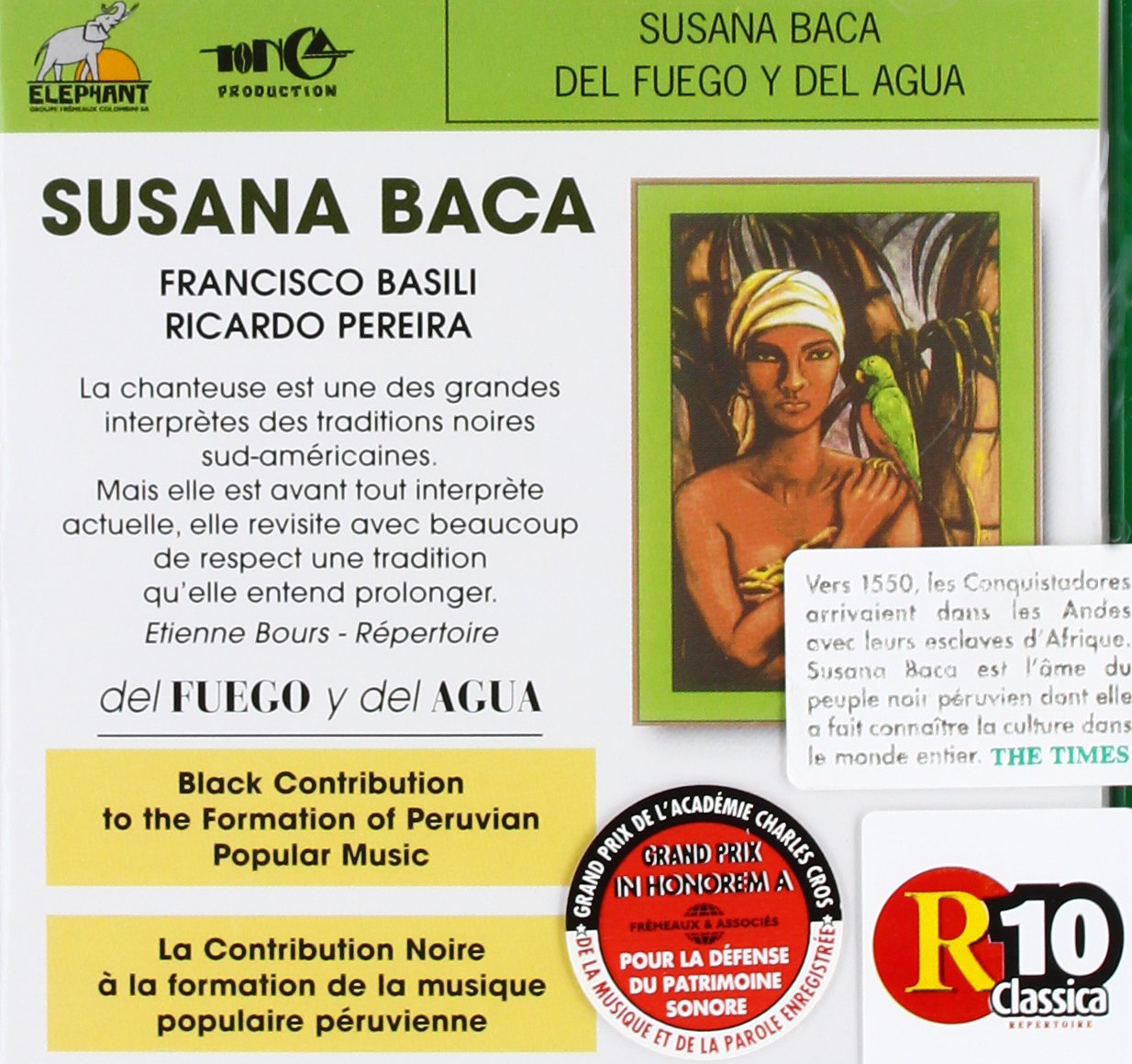 Del Fuego Y Del Agua [Audio CD] SUSANA BACA