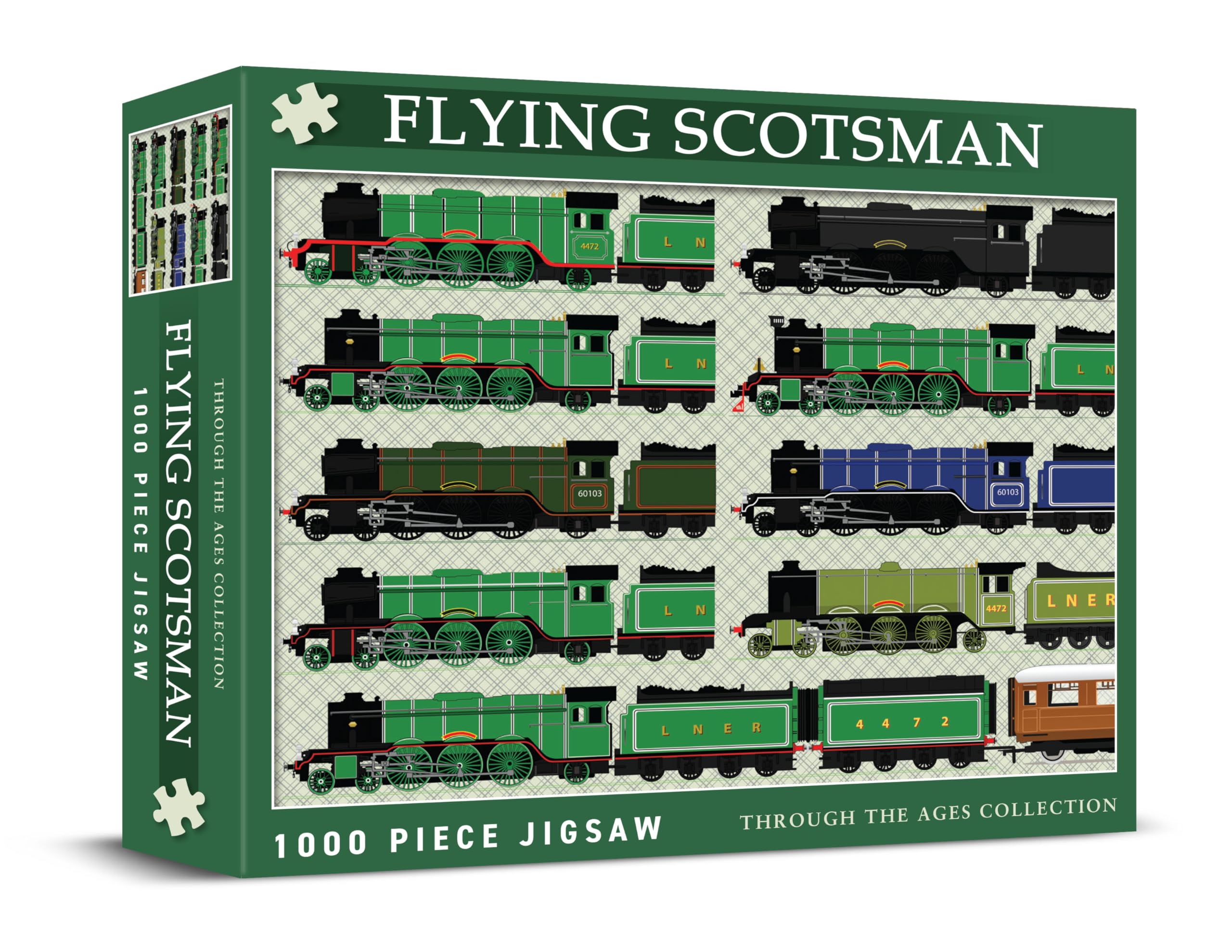 Coach House - 1000 Piece Jigsaw Puzzle, Transport Icons - Through the Ages Collection, Challenging Gifts for Men of All Ages (Flying Scotsman)