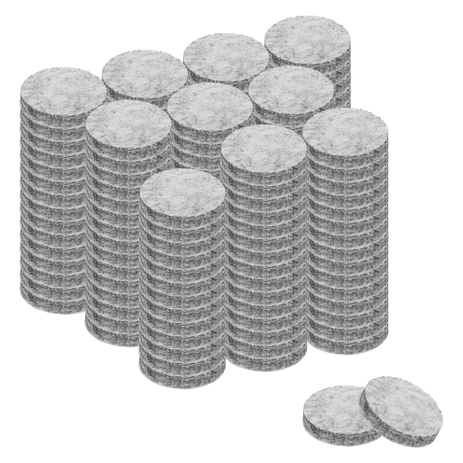 uxcell Furniture Pads, 150Pcs 1.25" - Round Self Adhesive Felt Furniture Pads, Floor Protectors for Furniture Feet Chairs Legs Hardwood Floors (Gray) โ image 1