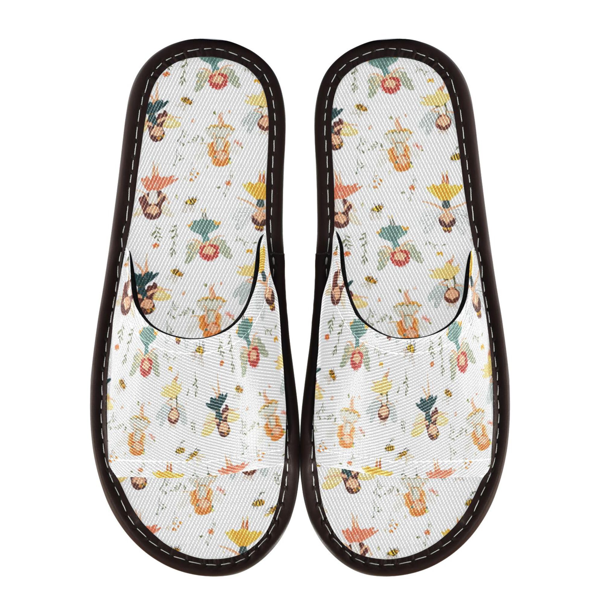 KLL Spa Sandal Indoor Washable Lightweight Bedroom Shoes for Pool Gym Bath House 9-10 Cartoon Sweet Fairy White