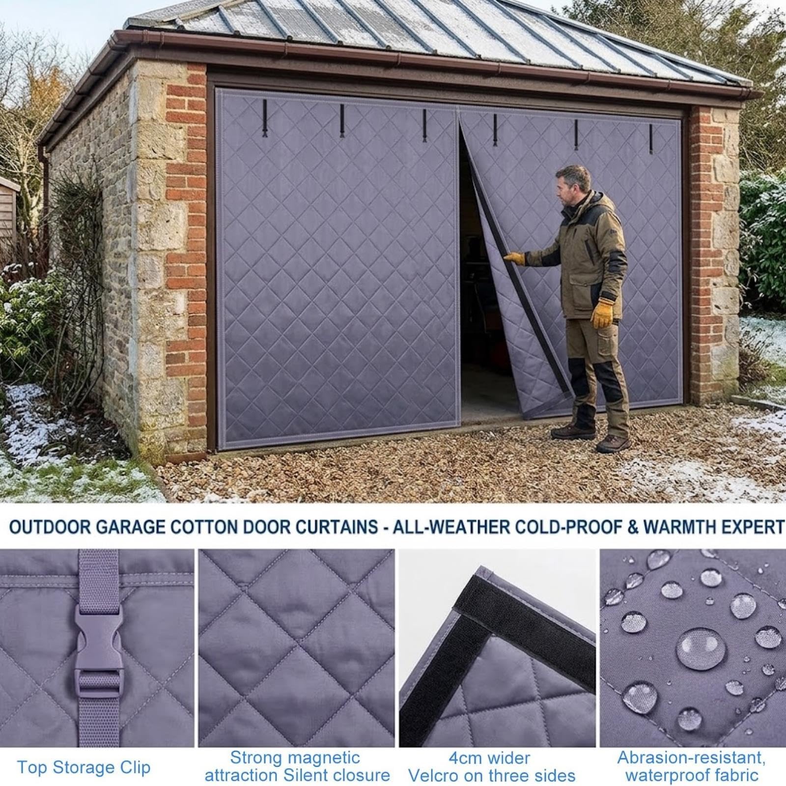 Copertura Termica Magnetica per Porta Garage, Isolamento Termico Garage