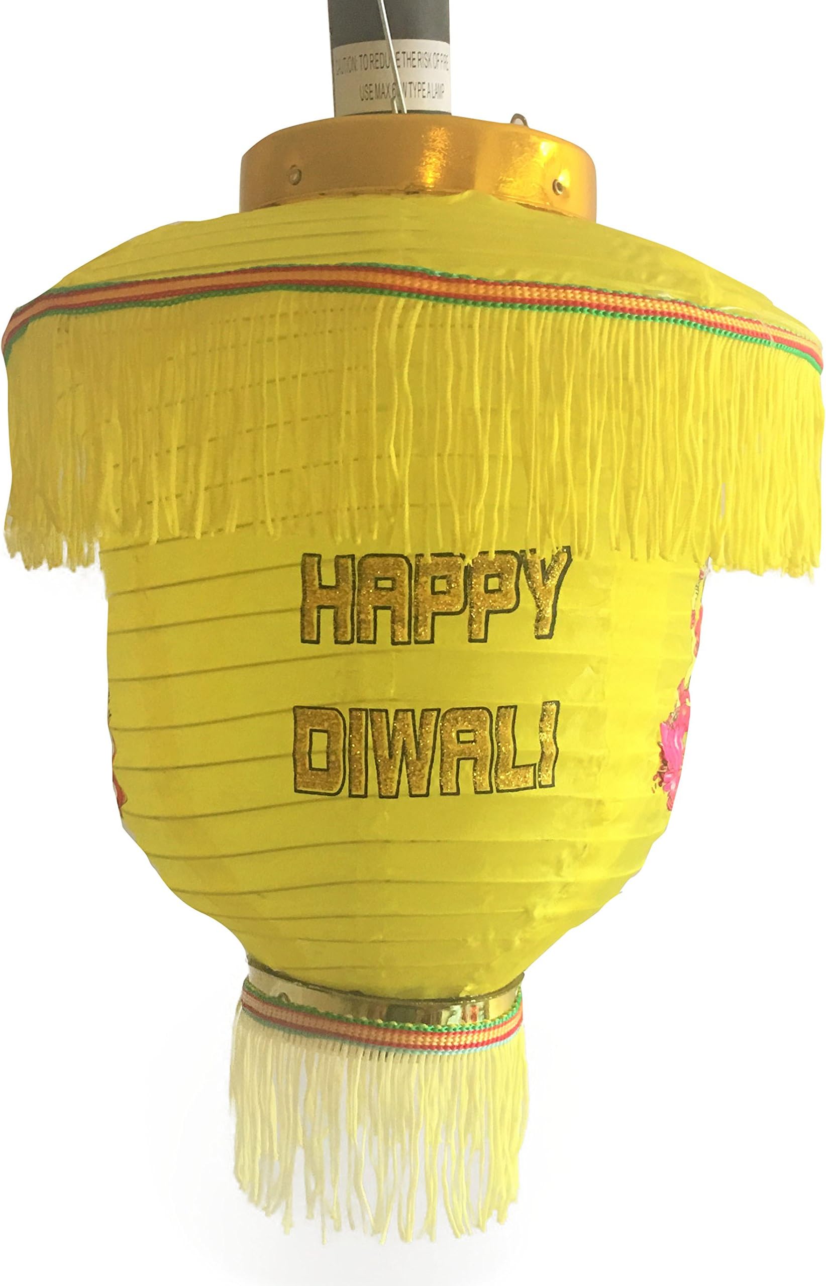 Chinese Japanese Style pop up Lantern Diwali Kandil Yellow, Buy1 Get1 Free. Free Two Day Shipping