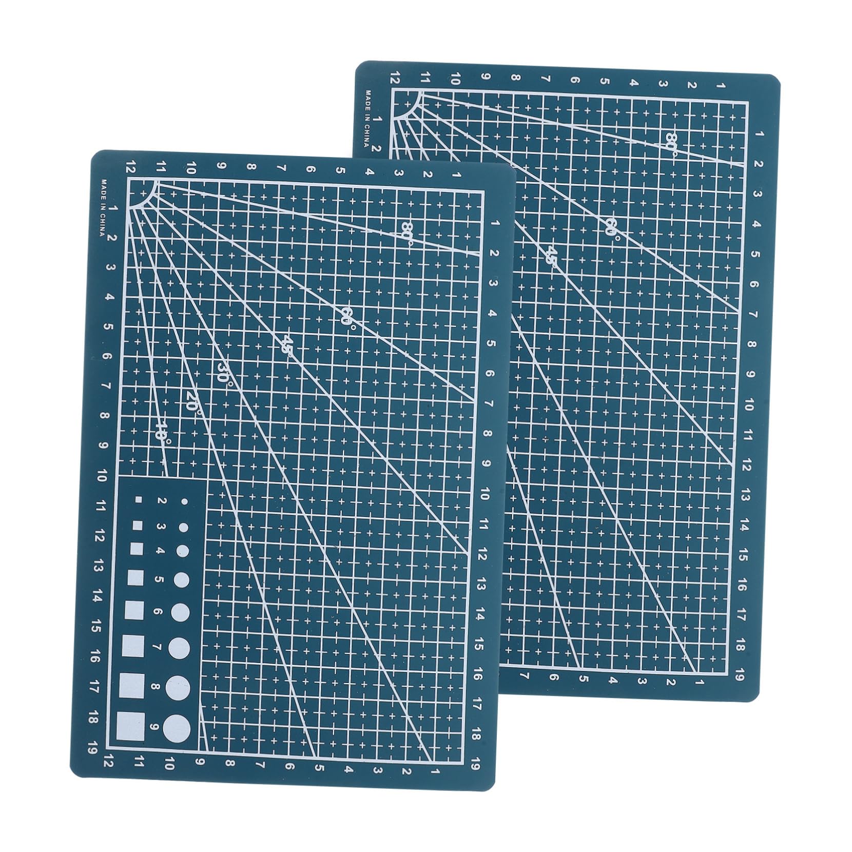 ERINGOGO 2pcs A5 Self-healing Cutting Mat Measuring Pvc Board for Sewing Scrapbooking and Creative Projects