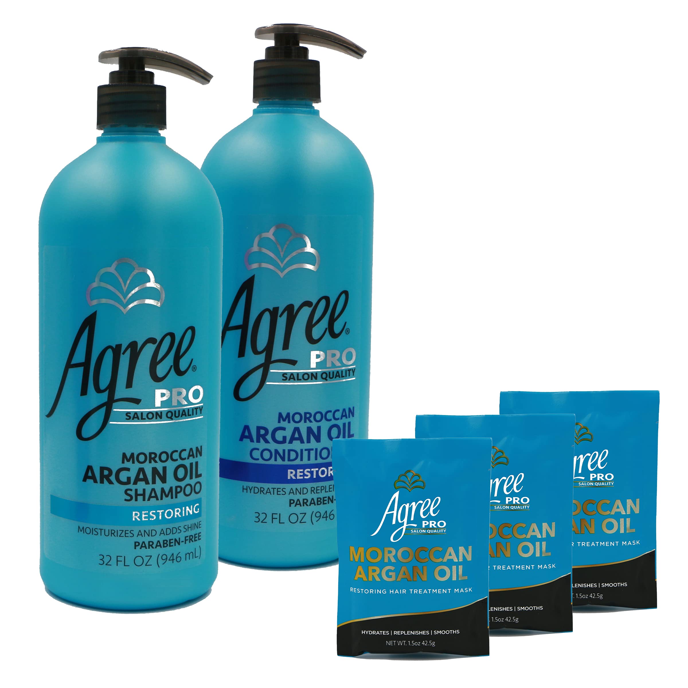 Buy Agree Pro Moroccan Argan Oil Shampoo, Conditioner and Hair