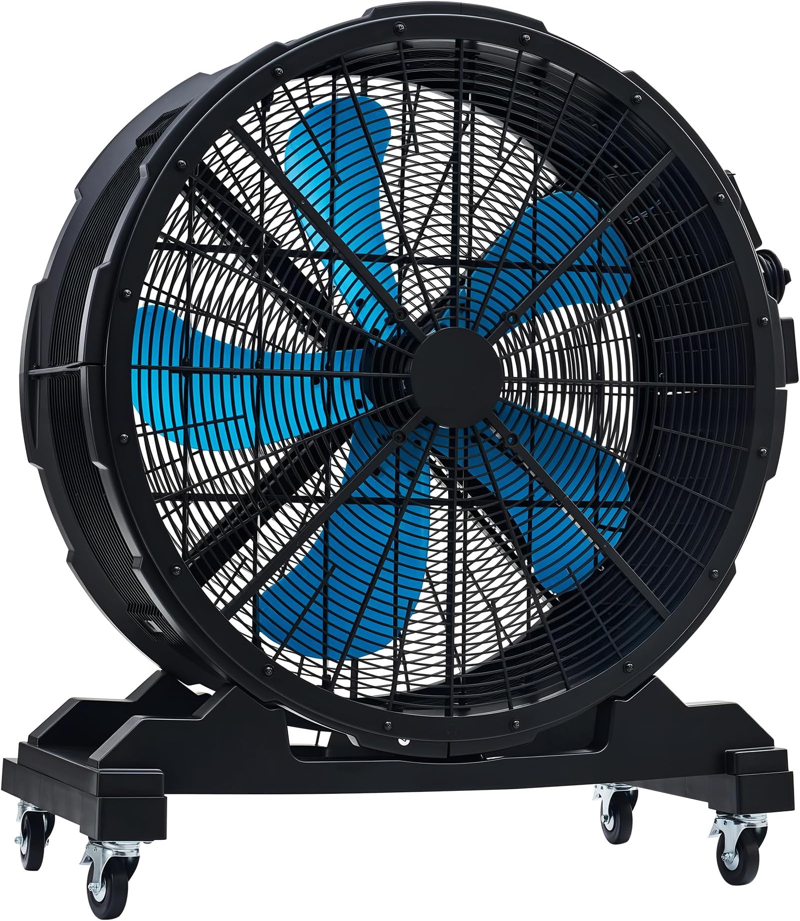 Albott 36 Inch Industrial Drum Fan, 500W Plastic High Velocity Floor Fan with Wheels and Stepless Variable Speed, Air Flow 15,300 CFM, Ideal for Commercial, Garage, Warehouse, Workshop, Factory
