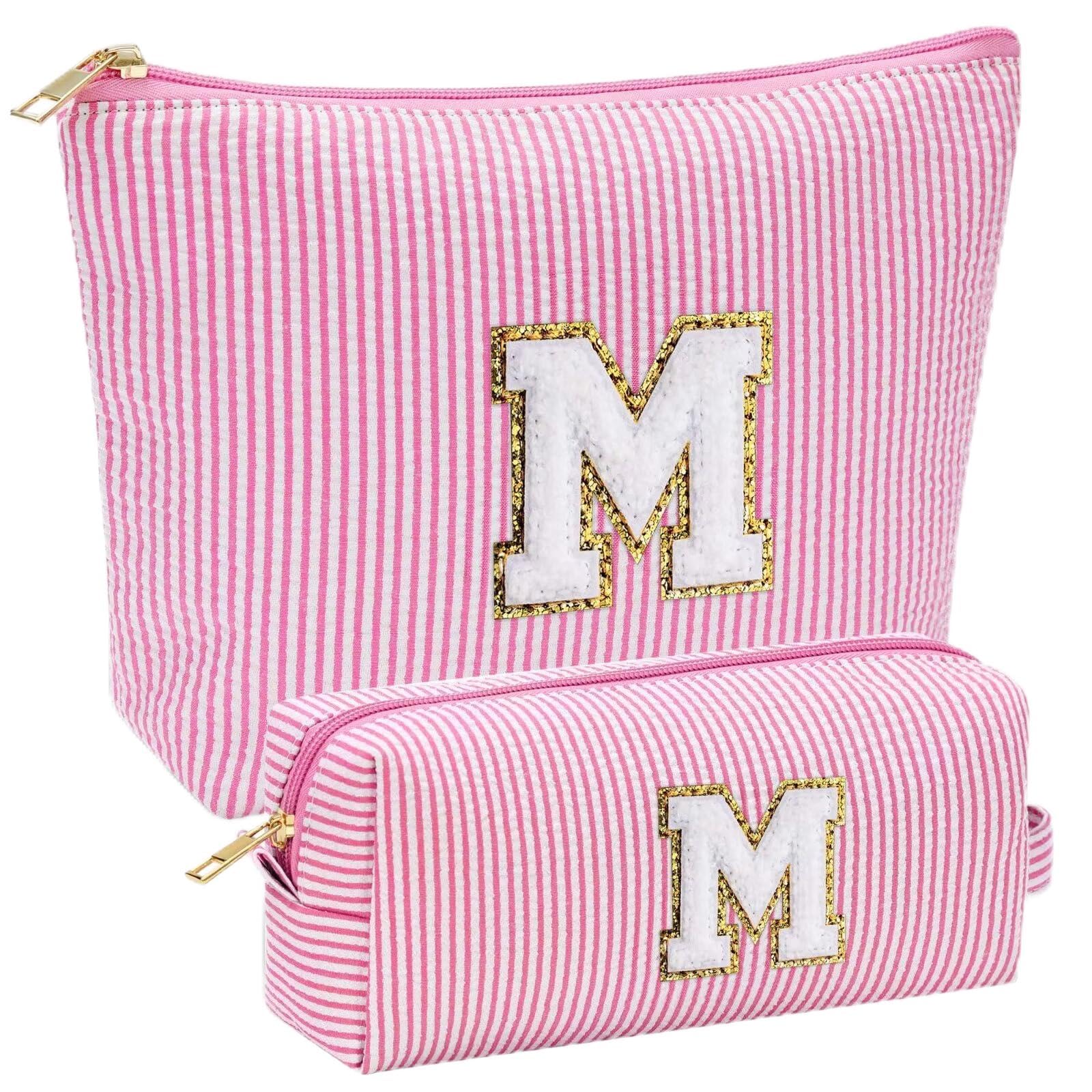 YOOLIFE Geschenk Mädchen Damen - Kosmetiktasche Damen Reise Make up Tasche Schminktasche Mädchen mit Buchstaben, Geburtstagsgeschenk für Frauen Teenager Mädchen Freundin Schwester Mama