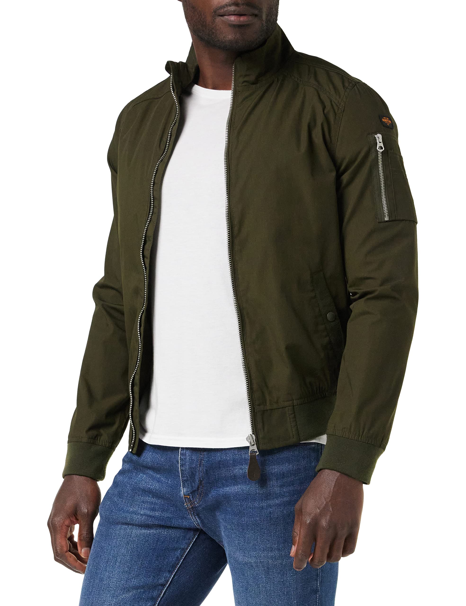 Schott NYC Men's Kenny Jacket Not Applicable, Green (Dark Khaki Dark Khaki), Xx-Large
