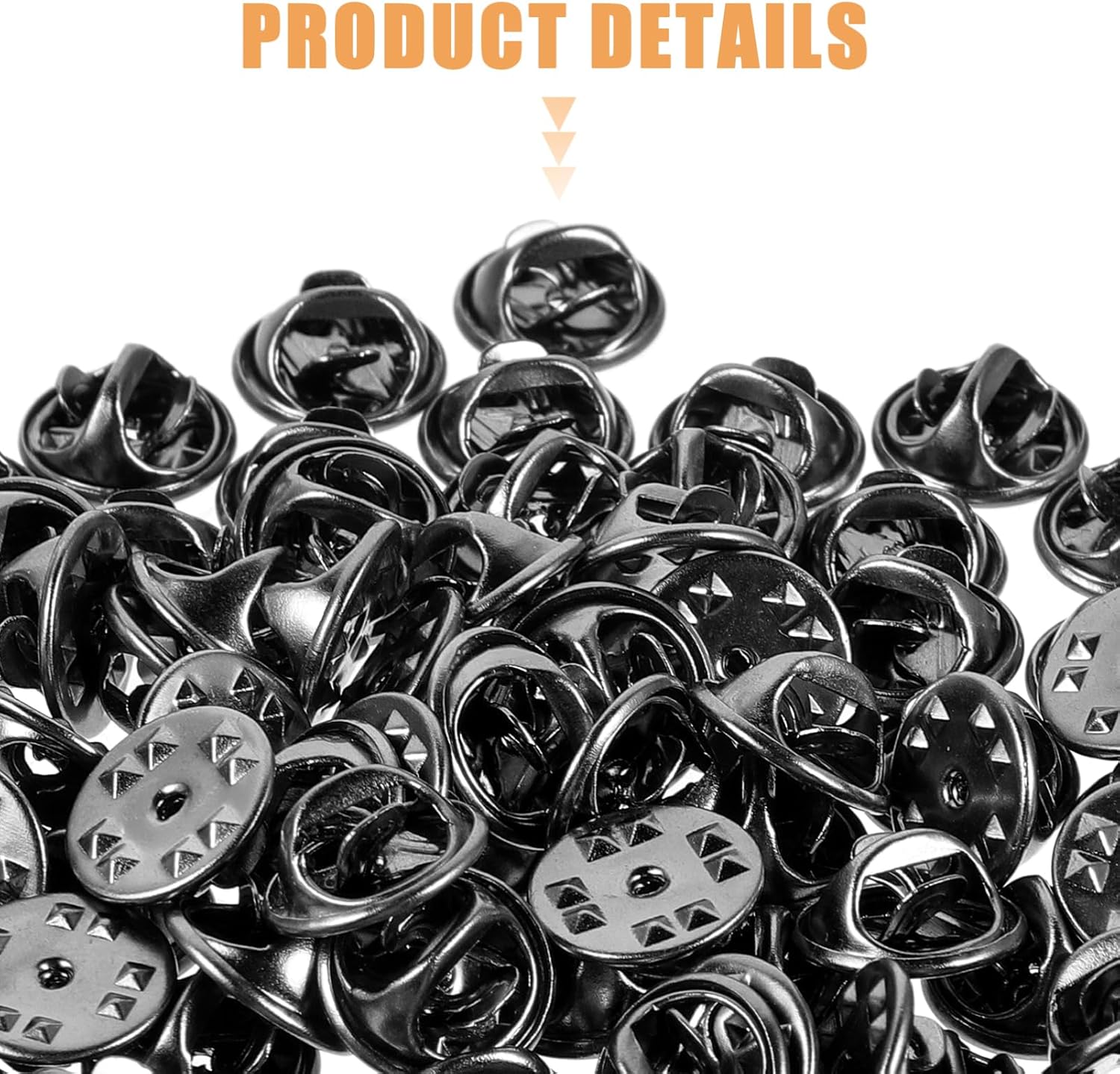 TEHAUX 400pcs Pin Backings Locking Butterfly Lapel Pins Replacement for Craft Making Smooth Opening Closing Professional DIY Projects