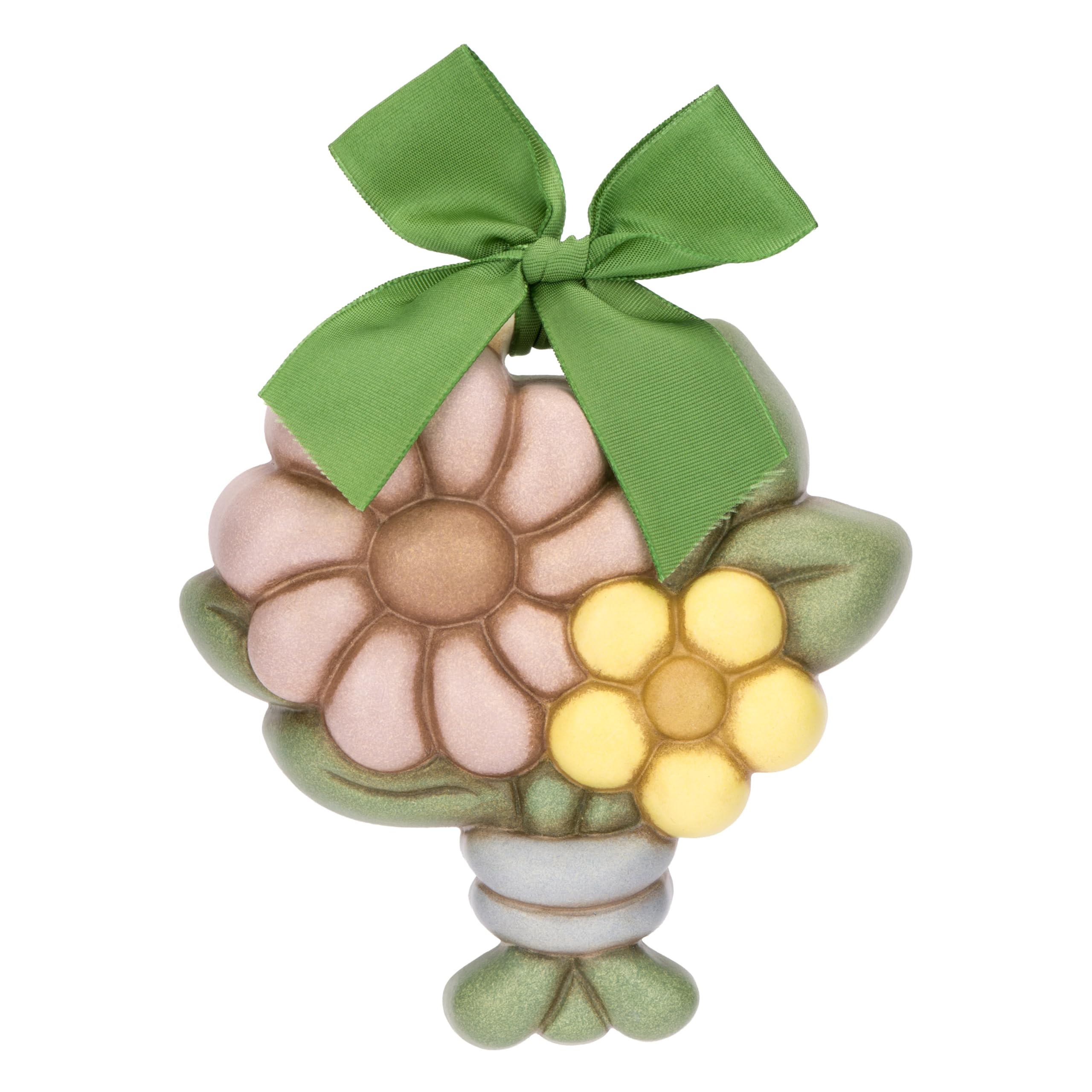 THUN - Small Marigold Flower Ceramic Tile